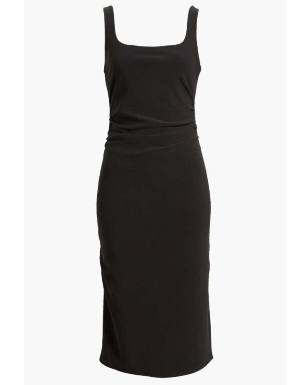 (NWOT) Open Edit Bonded Crepe Midi Dress - Picture 3 of 5